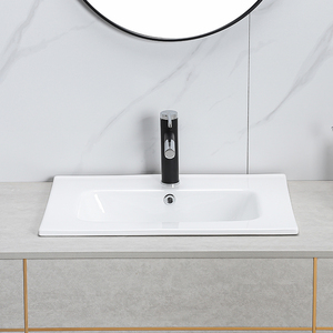 Lavabos pour les mains, meuble de salle de bain, double vasque, bord fin, céramique, vasque de meuble - Product Image 6