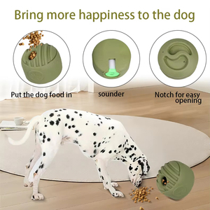 आक्रामक चबाने वालों के दंत स्वास्थ्य के लिए फैक्टरी थोक पेट बॉल खोखला रबर डिजाइन - Product Image 2