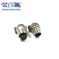 Conector Marino M12 en Ángulo de 90 Grados, Conector de 5 y 8 Pines para Montaje en Panel, para Sensor de Red