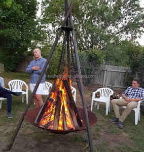 Пожарная чаша из кортеновой стали для использования на открытом воздухе - Product Image 2