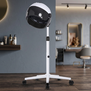 Secador de Pelo Portátil Negro con Soporte y Calentador Ajustable para Salón de Belleza y Barbería - Product Image 2