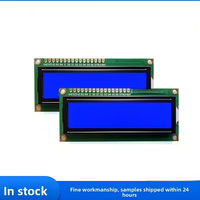 LCD1602A COB Layar Karakter Font Inggris-Jepang VA Film Hitam 16x2 Tampilan Industri Modul LCD LCM IC Driver AIP31066LC