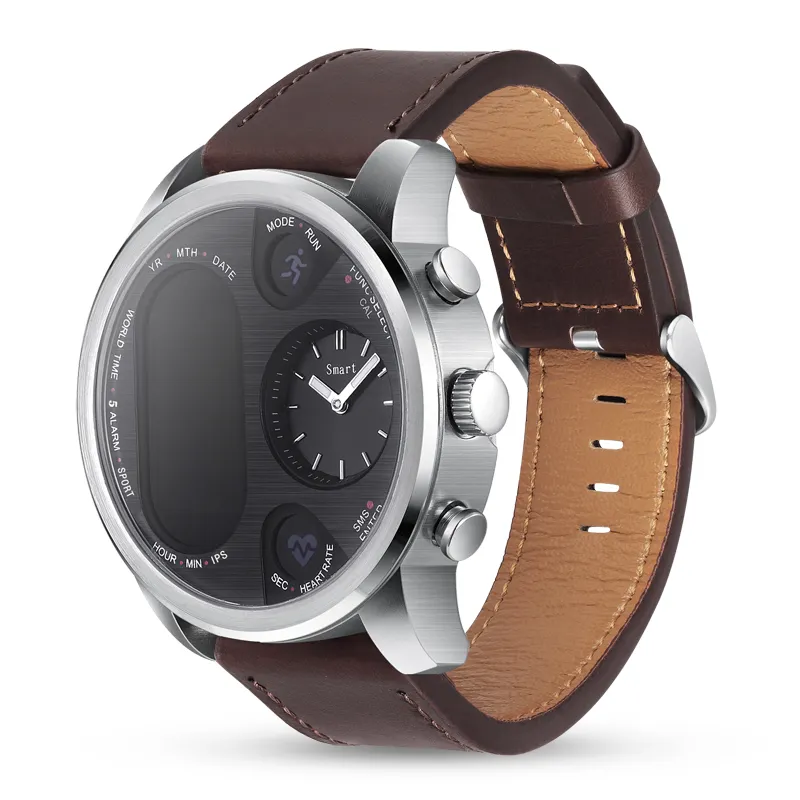 Caliente venta deportes Smartwatch T3 pro Dual zona horaria reloj Monitor de ritmo cardíaco Ip68 impermeable T3