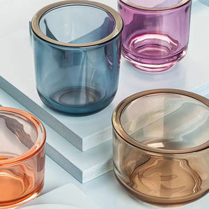 Grand <span class=keywords><strong>Bougeoir</strong></span> en Verre avec Couvercle en <span class=keywords><strong>Bois</strong></span> de Bambou Décor Votif Durable Résistant à la Chaleur Écologique pour la Décoration de la Maison de la Saint-Valentin - Product Image 2