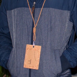 Customized Wholesale Vegan Cork Fabric Card <b>Holder</b> Bank Employee <b>ID</b> Card Badge <b>Holder</b> - Product Image 6