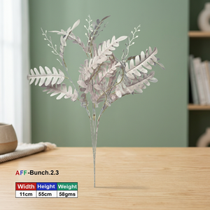 Artificial Silver Eucalyptus Leaf Bunch for Home, Office & Wedding <b>Decoration</b>, 55cm Faux Greenery Spray - Product Image 3