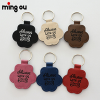 Porte-clés en cuir gravé au laser en forme de patte pour animaux de compagnie, avec fenêtre, pour chien et chat, commémoratif, en gros, en stock, étiquette souvenir pour collectionneur
