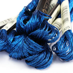 최고급 29색 손자수 150D/2*6 머서라이즈 염색 패턴 면/메탈릭 실 8m/개 크로스 스티치 바느질 뜨개질 - Product Image 6