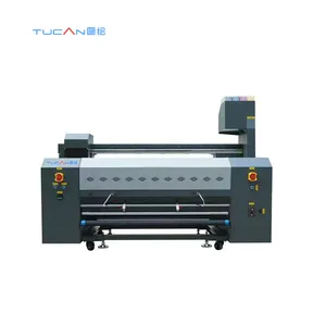TC-1300 1,25 m I3200 Doppel druckkopf DTG Flag Drucker Textil Direkt druckmaschine ECO Sublimation Tinte CMYK Drucker