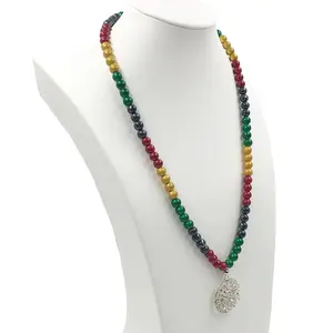 Antigue perle di vetro prodotti del reggae collana pendente da miracolo perline fornitore