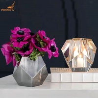 Jingpujang — Vase de luxe en cristal K9, Vase à fleurs à facettes coloré, décoration de Table, usine directe