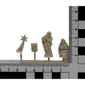 ZICOM Set de Figuras de la Sagrada Familia para Nacimiento, Artesanía Alemana, 3cm de Altura, Figura Navideña y Modelo de Juguete 9069-K421-3 - Product Image 3