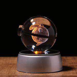 Boule de cristal Jigglypuff de 50 mm 80 mm, veilleuse, style féerique, peinture transparente, décoration d'intérieur - Product Image 3