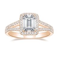 Bague de fiançailles en diamant de laboratoire en or 18 carats pour femme diamant certificat IGI véritable bague en diamant de laboratoire personnalisée