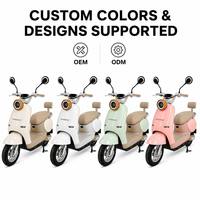 Scooter électrique rétro, cyclomoteur pour adultes, vélo électrique urbain, moteur sans balais, 3 vitesses, 3 roues, phare, dossier passager