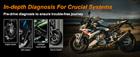 Herramienta de Diagnóstico para Motocicletas BMW-Yamaha-Kawasaki, Escáner OBD2 Universal para Motocicletas