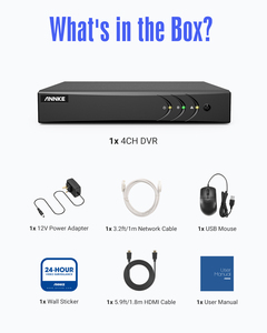 ANNKE 4CH 3K 5MP สำหรับกล้องวงจรปิดธุรกิจ CCTV TVI แบบอนาล็อก DVR พร้อมระบบตรวจจับความเคลื่อนไหว บันทึกวิดีโอทุกช่องทาง พร้อมเสียง - Product Image 2