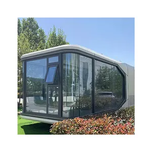 Casa modular desmontable prefabricada Cápsula espacial Contenedor de aluminio Casa prefabricada