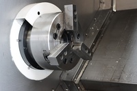 Tour CNC TCK56 horizontal à banc plat haute précision 220V avec tourelle