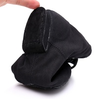Bottes de danse jazz rouges à lacets en toile à semelles souples, chaussures d'entraînement de danse pour adultes hommes et femmes