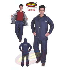 Chubasquero reversible de calidad superior S2 para hombres y mujeres, impermeable de PVC para viajes y excursiones al aire libre - Product Image 1