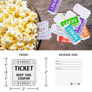 Boletos de Rifa en Rollo con Diseño y Colores Personalizables para Juegos de Arcade, Recompensas, Recaudaciones de Comida, Recepciones, Actividades y Celebraciones - Product Image 6