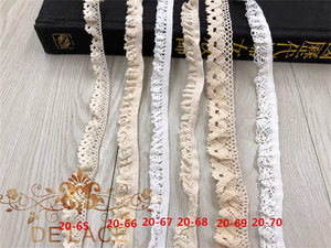 DELACE TJ con bordo elastico elastico e tessuto attillato plissettato <span class=keywords><strong>pizzo</strong></span> - Product Image 3