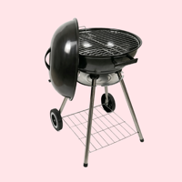 Barbecue portable d'extérieur au charbon de bois pour camping, restaurant et usage commercial, avec fumoir intégré