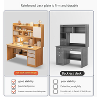 Bureau d'ordinateur de bureau à domicile à prix de fabrication avec un design simple et un tiroir d'étagère pour bibliothèque
