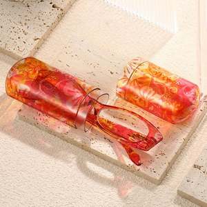 Gafas de Lectura con Marco Pequeño para Mujer, Diseño Floral Colorido, Anti Luz Azul, con Caja, Moda 2025 - Product Image 5