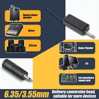 Microphone sans fil dynamique professionnel anti-interférences haute fidélité, microphone portable XLR à réduction de bruit 2,4G pour la scène et la maison