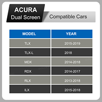Kit de décodeur de commande à distance sans fil CarPlay Android Auto pour système Linux Autoabc, compatible avec Acura MDX, navigation 2DIN intégrée, 1 an