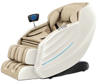 Silla de masaje con bolsa de aire de cuerpo completo de lujo C92 8D Zero Gravity Sl Track con 4D plegable y portátil hecho de cuero PU