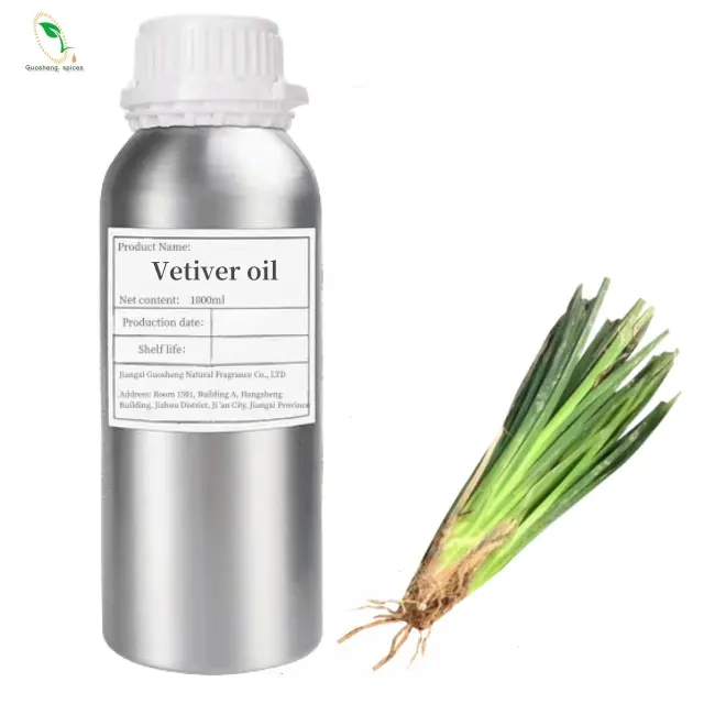 Óleo essencial de vetiver aroma natural e terapêutico para aromaterapia e bem-estar preço do óleo de vetiver óleos essenciais de aromaterapia