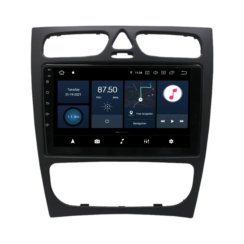 Lettore DVD di Autoradio dell'automobile del centro di androide 10 4 per il BENZ C-CLASS W203 CLK W209 M W163 W639 2 + 32GB GPS WIFI BT