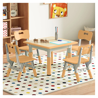 Nouvelle table d'apprentissage ergonomique en plastique pour enfants, planche à dessin, mobilier de maison, réglable en hauteur, ensemble table et chaise pour enfants en bas âge