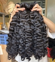 Extensions de cheveux humains bruts 100% naturels, bouclés birmanes 12A, ondulés naturels, provenant de fournisseurs de cheveux bruts vietnamiens et cambodgiens