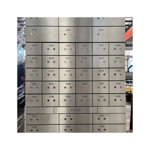 बिल्ट-इन हिंज बॉन्ड बॉक्स और वॉल्ट के लिए डुअल की लॉक के साथ स्टेनलेस स्टील सेफ डिपॉजिट बॉक्स - Product Image 1