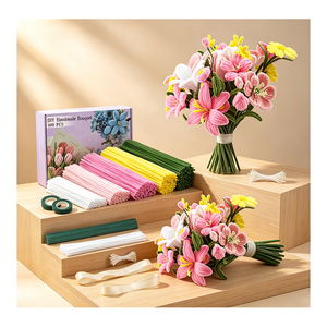 ชุดศิลปะเพื่อการศึกษา DIY กำมะหยี่ 8 มม. สำหรับงานสร้างสรรค์ และอุปกรณ์ตกแต่งดอกไม้จากกำมะหยี่ - Product Image 4