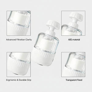 Filtre à <span class=keywords><strong>eau</strong></span> au design moderne, purificateur de robinet, filtre pour évier de cuisine et douche de salle de bain pour <span class=keywords><strong>eau</strong></span> dure, <span class=keywords><strong>sortie</strong></span> unique - Product Image 1