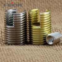 FEIDA Heavy Industry Self Tapping Tool Female Inch Thread Inserts 302 Stainless Steel Plain Finish Slotted Drive OEM