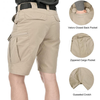 Short tactique imperméable respirant randonnée pêche Cargo Shorts pour hommes