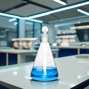 ขวดเออร์เลนเมเยอร์แบบมีจุก ทำจากแก้วบอโรซิลิเกต 3.3 คุณภาพสูง โปร่งใส ข้อต่อแบบมาตรฐานสำหรับห้องปฏิบัติการ - Product Image 6