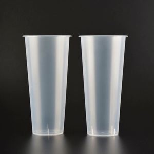Gobelet à bulles pour jus de thé en PP rond de 90 mm, imprimé avec une marque personnalisée, jetable et scellé, avec couvercle - Product Image 4