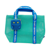 Sac de toilette en maille personnalisé OEM grande capacité pour la plage, les magasins et les centres de villégiature