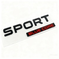 Logo de voiture 3D SPORT personnalisé de haute qualité - Autocollant ABS chromé brillant, réutilisable, garantie 4 ans