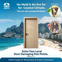 Puerta Interior Moderna de WPC de Alta Calidad, Impermeable e Insonorizada, para Dormitorio y Baño