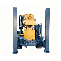 Foreuse de puits d'eau portable sur roues, à moteur diesel hydraulique haute efficacité, 200 m, OEM ODM, directement de l'usine, FYX200