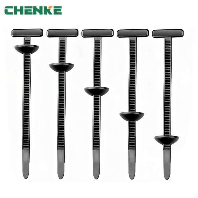 Self-Locking Nylon Cable Tie Clips Heavy Duty UV Resistant Car Fender Securing Clamps 5x90mm Black CE ROHS Certified
