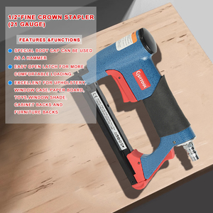 Graffettatrice Pneumatica Industriale Professionale 8016, Corona Fine 1/2'', Graffettatrice ad Aria 380/16 420 per Lavori Pesanti, 6-16mm, Pistola per Graffette 80 per Fai-da-Te - Product Image 3